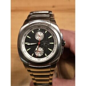 Tommy Bahama Relax 42mm Men's Stainless Steel Watch. 7". New Battery